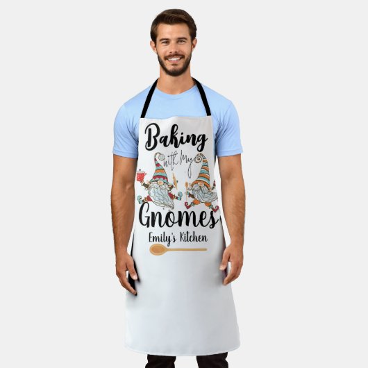 ベーキングと格言カスタムベーカリー格言ベーキング エプロン (着用した状態)