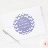 ベーキングのキッチンからラベンダー ラウンドシール (封筒)