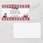 ベーキングのクッキーの名刺 名刺 (正面/裏面)