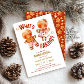 ベーキングのクリスマスレッドとホワイトジェンダーの表示 招待状