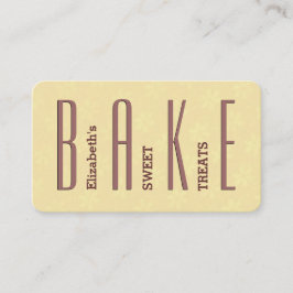 ベーキングのシンプルなスタイルV36A1バターおよびチョコレート 名刺