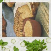 ベーキングのパン キッチンタオル (折り畳み)