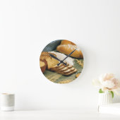 ベーキングのパン ラウンド壁時計 (ホーム)