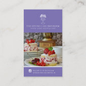 ベーキングのフォトフリーケーキの宣伝に感謝します 名刺 (裏面)