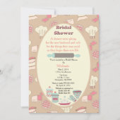 ベーキングのブライダルシャワーの招待状 招待状 (正面)