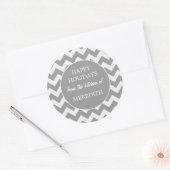 ベーキングの台所から灰色 ラウンドシール (封筒)