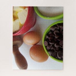 ベーキングの材料とチョコレートチップ ジグソーパズル