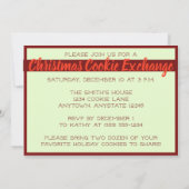 ベーキングの精神の明るいクッキーのパーティの招待状 招待状 (裏面)