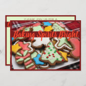 ベーキングの精神の明るいクッキーのパーティの招待状 招待状 (正面/裏面)