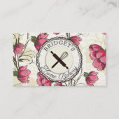 ベーキングの道具は花のパン屋の名刺を払います 名刺 (正面)