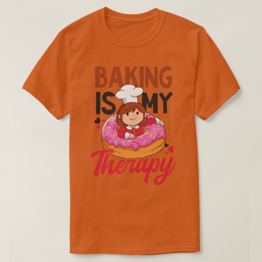 ベーキングはセラピーデザインベーキングCookie Tシャツ (デザイン正面)