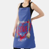 ベーキングは愛が見える – 青 エプロン (インサイチュ)