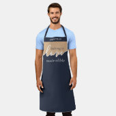 ベーキングは愛で作られた食用のスクリプトエプロン エプロン (着用した状態)