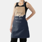 ベーキングは愛で作られた食用海軍とTANスクリプト エプロン (インサイチュ)