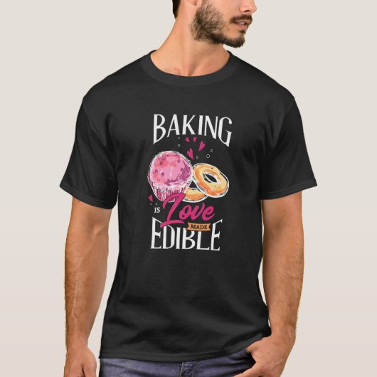 ベーキングは愛のベーキングファンのプレミアム Tシャツ (正面)