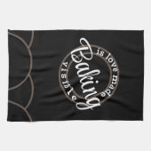 ベーキングは愛を現す キッチンタオル (横)