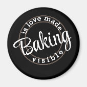 ベーキングは愛を現す マグネット (正面)