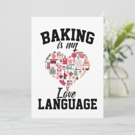 ベーキングは私の愛の言語である – おもしろい Baker シーズンカード