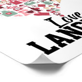 ベーキングは私の愛の言語である – おもしろい Baker ポスター (角)