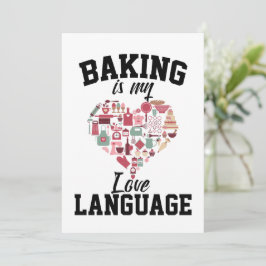 ベーキングは私の愛の言語である – おもしろい Baker 招待状