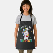 ベーキングは私の超大国スイートユニコーンベークスベビーB エプロン (インサイチュ)