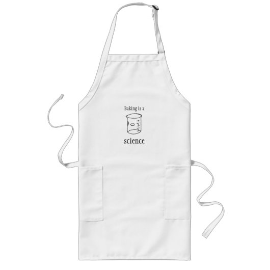 ベーキングは科学です ロングエプロン (正面)