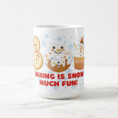 ベーキングはSNOW Muchおもしろい コーヒーマグカップ (中央)