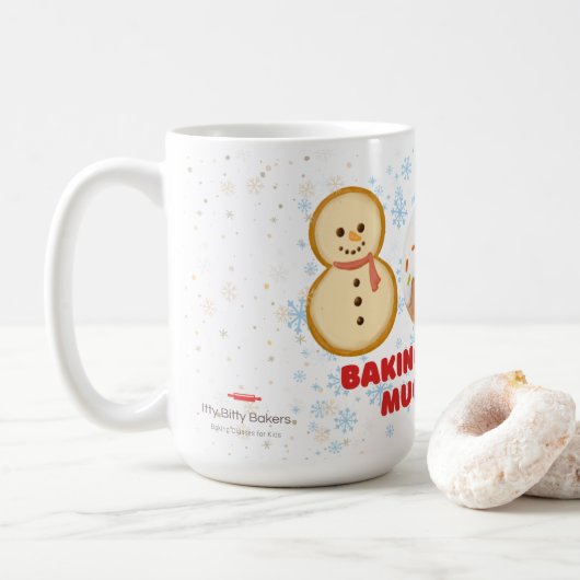 ベーキングはSNOW Muchおもしろい コーヒーマグカップ (ドーナツ)
