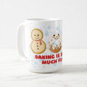 ベーキングはSNOW Muchおもしろい コーヒーマグカップ (正面左)