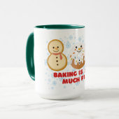 ベーキングはSNOW Muchおもしろい マグカップ (正面左)
