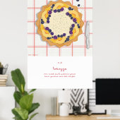 ベーキングへの情熱とクロスタータイタリアント ポスター (ホームオフィス)