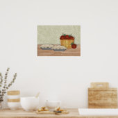 ベーキングアップルパイプリント ポスター (キッチン)