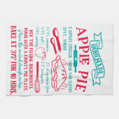 ベーキングアップルパイレシピキッチンタオル キッチンタオル (横)