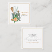 ベーキングアトラスベーカリーベイカー スクエア名刺 (正面/裏面)