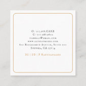 ベーキングアトラスベーカリーベイカー スクエア名刺 (裏面)