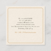 ベーキングアトラスベーカリーベイカー スクエア名刺 (裏面)