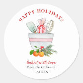 ベーキングアースベーカーズクリスマスホリデークラシックR ラウンドシール (正面)