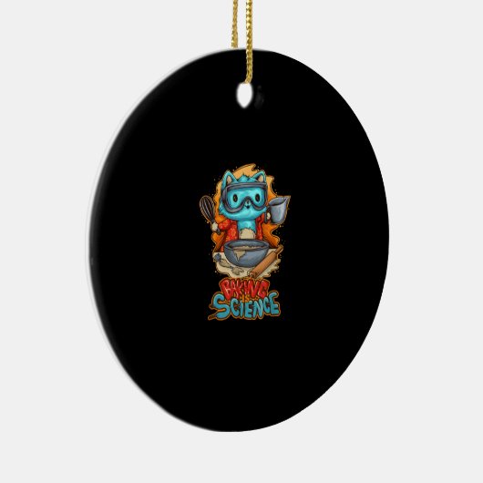 ベーキングイズサイエンスカウトベーカーギフトベイク料理 セラミックオーナメント (右)