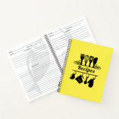 ベーキングエレガント料理レモンイエローレシピ ノートブック (内部)