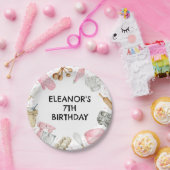 ベーキングカップケ飾ーキ誕生日 ペーパープレート (パーティー)