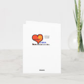 ベーキングカップルおもしろいグリーティングカード カード (裏面)