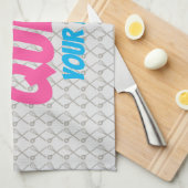 ベーキングクイーンのケーキとスイーツ好き向けパターン キッチンタオル (四つ折り)