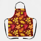 ベーキングクイーンウォーター紅葉エプロン エプロン (正面)