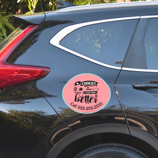 ベーキングクッキーズビジネスカーデカール シール (車体側面)