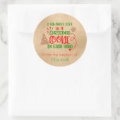 ベーキングクッキーホリデーキッチンギフトラベルクリスマス ラウンドシール (バッグ)