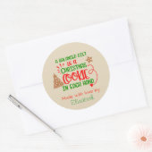 ベーキングクッキーホリデーギフトラベルクリスマス ラウンドシール (封筒)