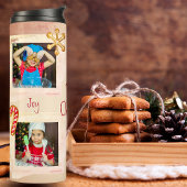 ベーキングクッキー4フォトコラージコーラルクリスマス タンブラー