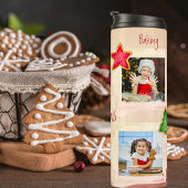 ベーキングクッキー4フォトコラージコーラルクリスマス タンブラー