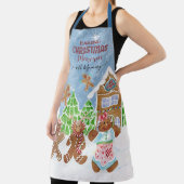 ベーキングクリスマスの思い出とMommy Gingerbread Kids エプロン (インサイチュ)