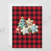 ベーキングクリスマスホリデークッキー交換 招待状 (裏面)